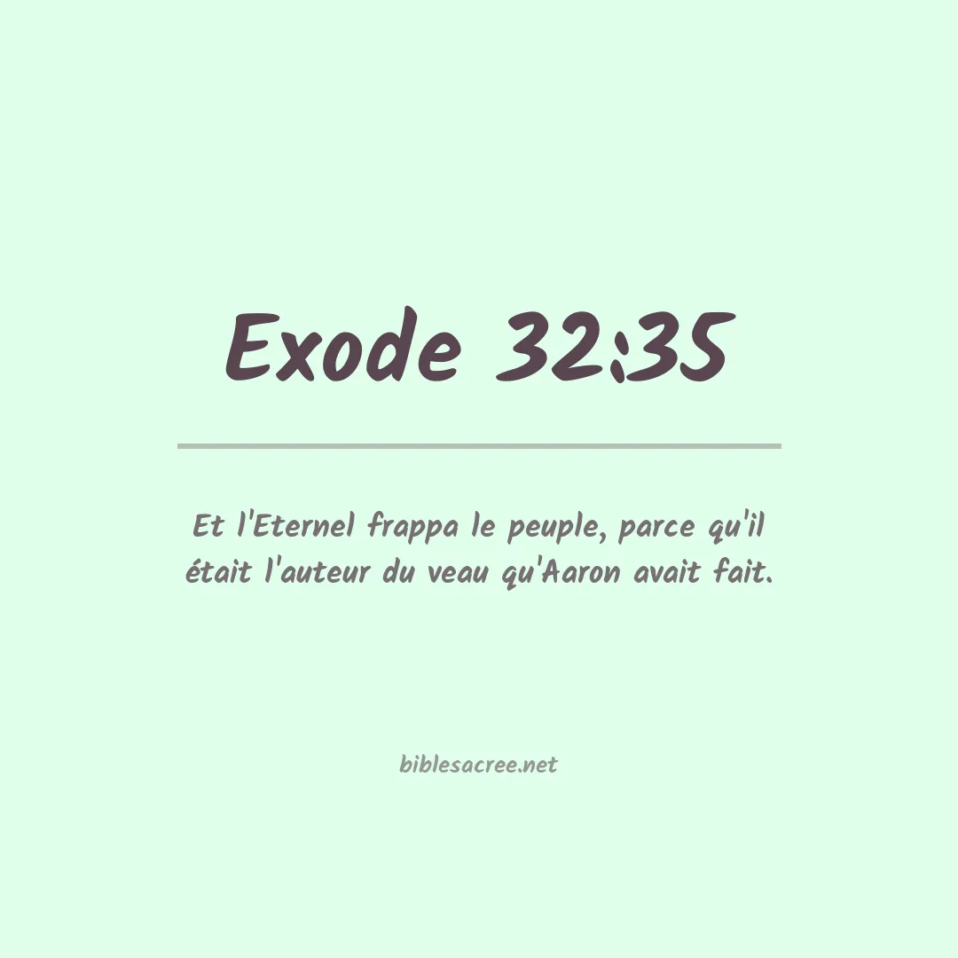 Exode - 32:35