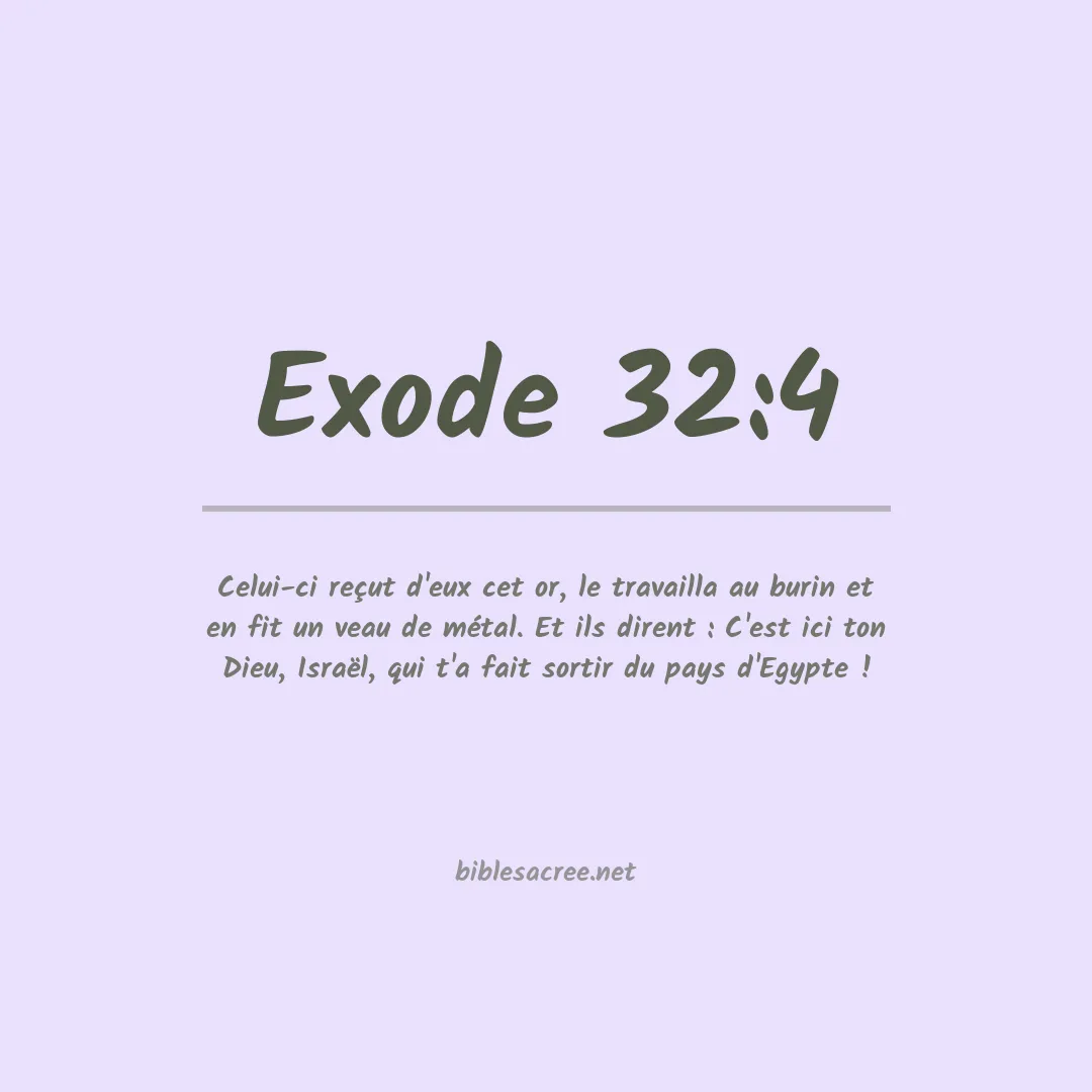 Exode - 32:4