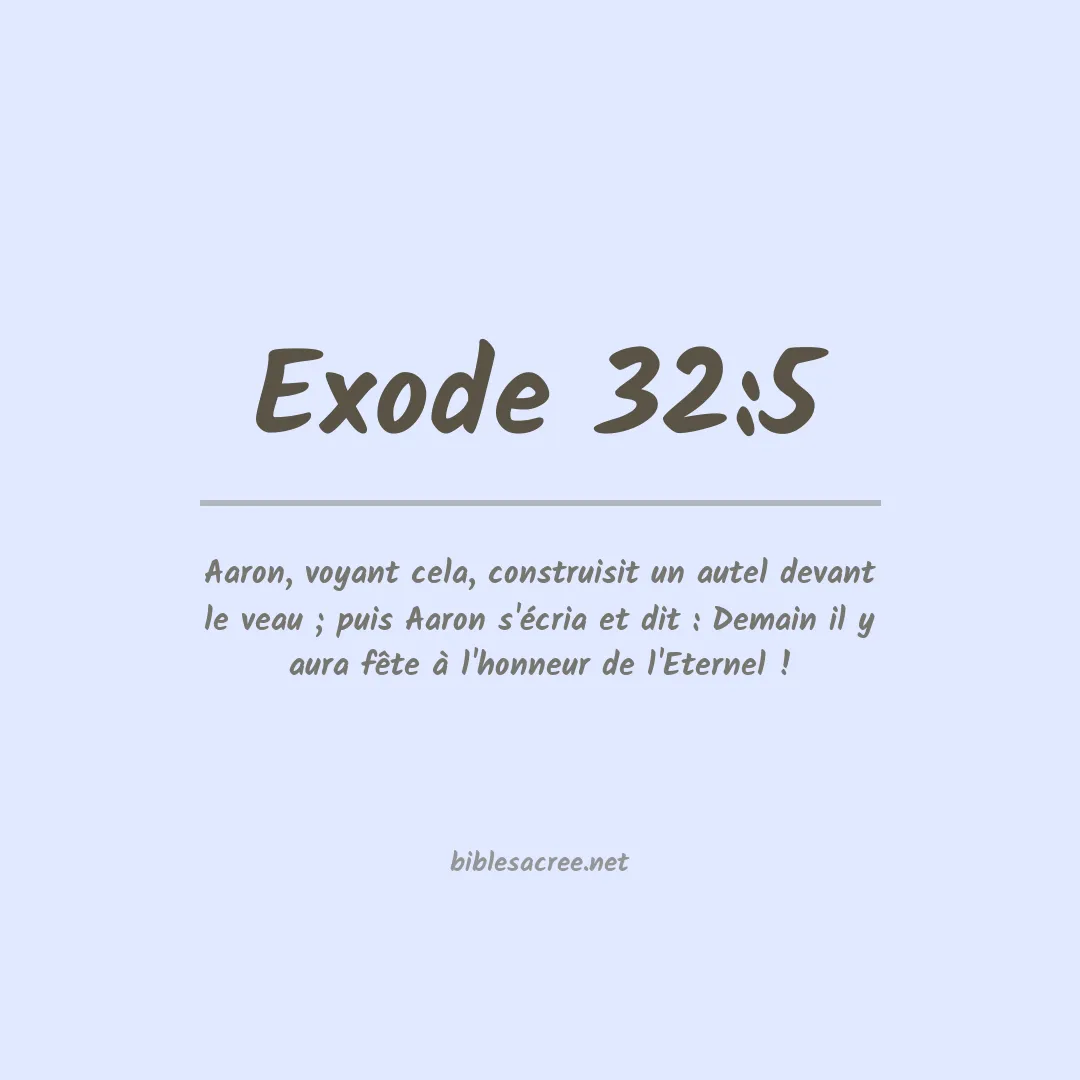 Exode - 32:5
