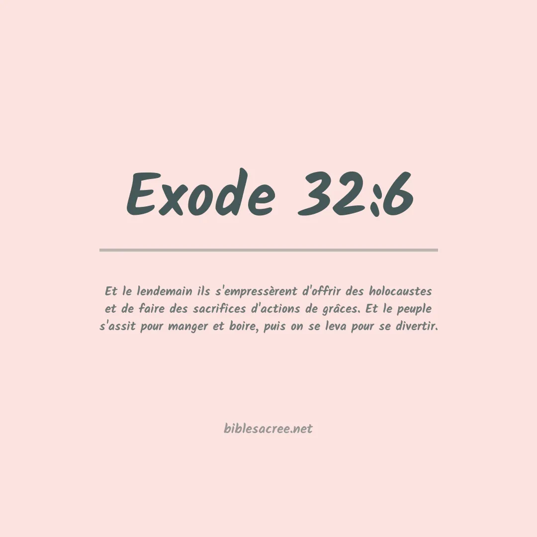 Exode - 32:6