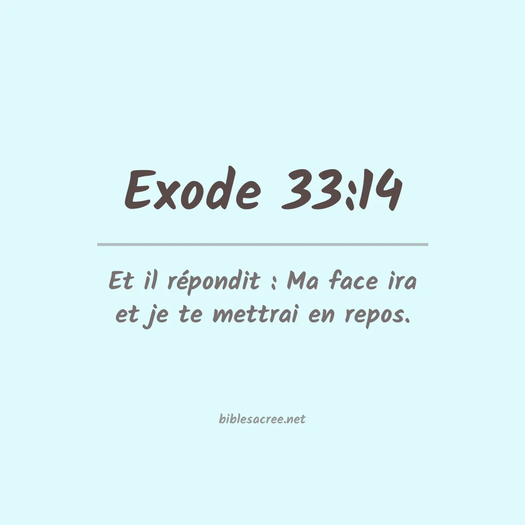 Exode - 33:14