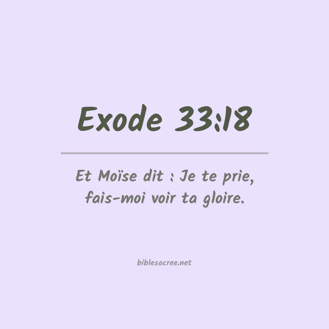 Exode - 33:18
