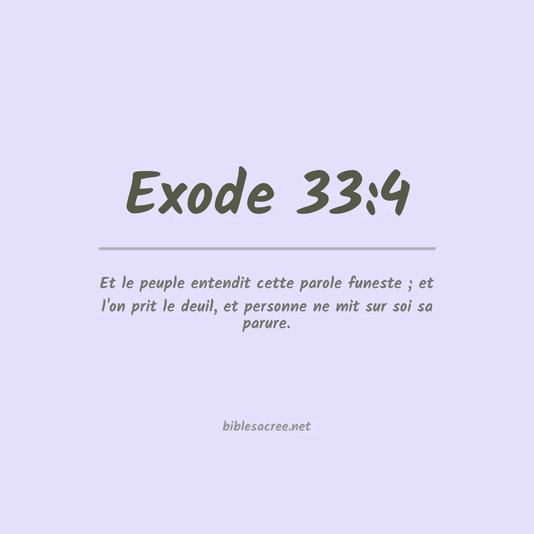 Exode - 33:4