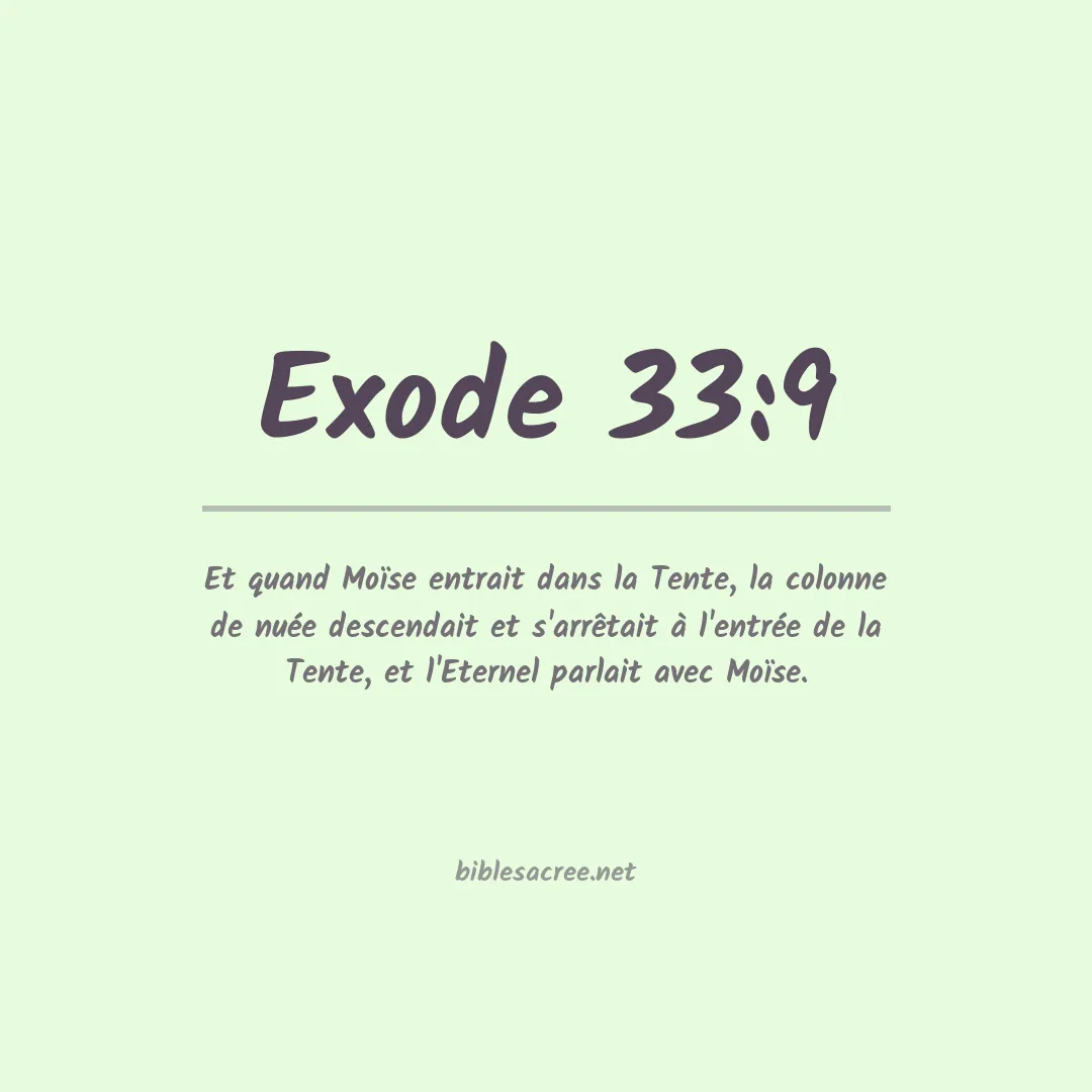 Exode - 33:9