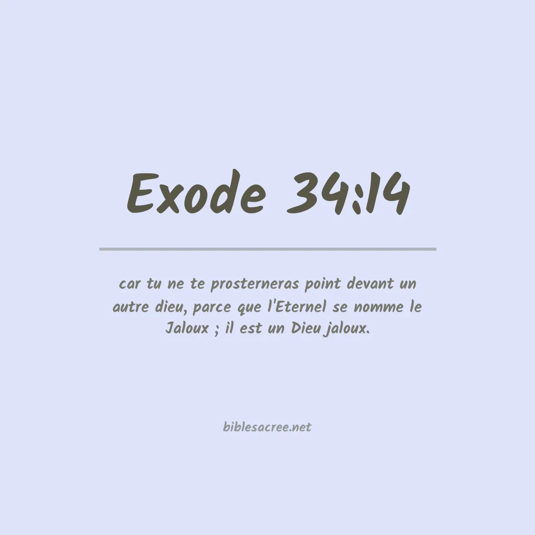 Exode - 34:14