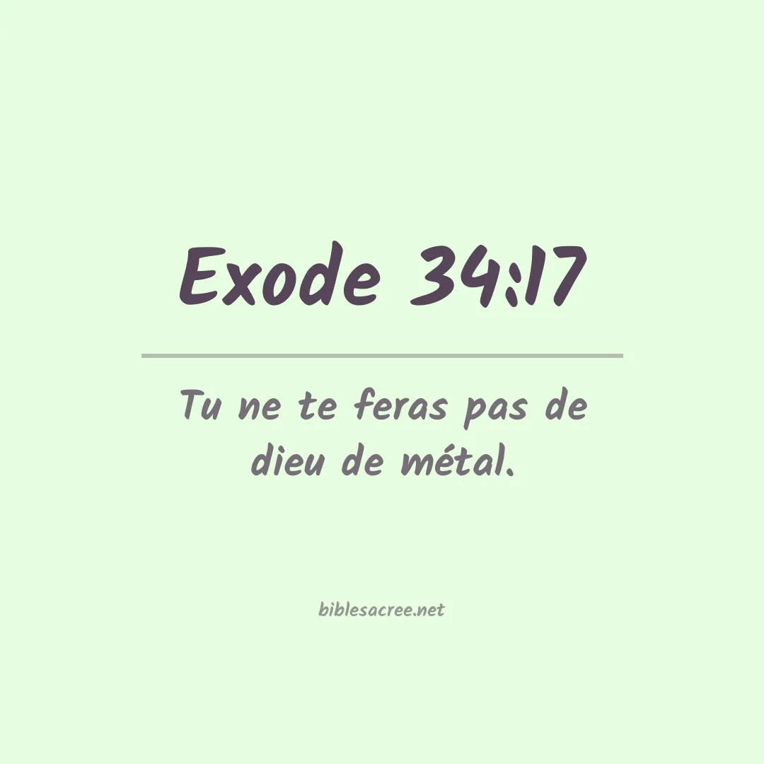 Exode - 34:17