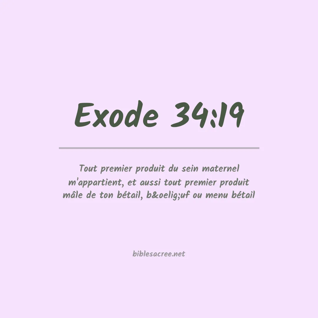 Exode - 34:19