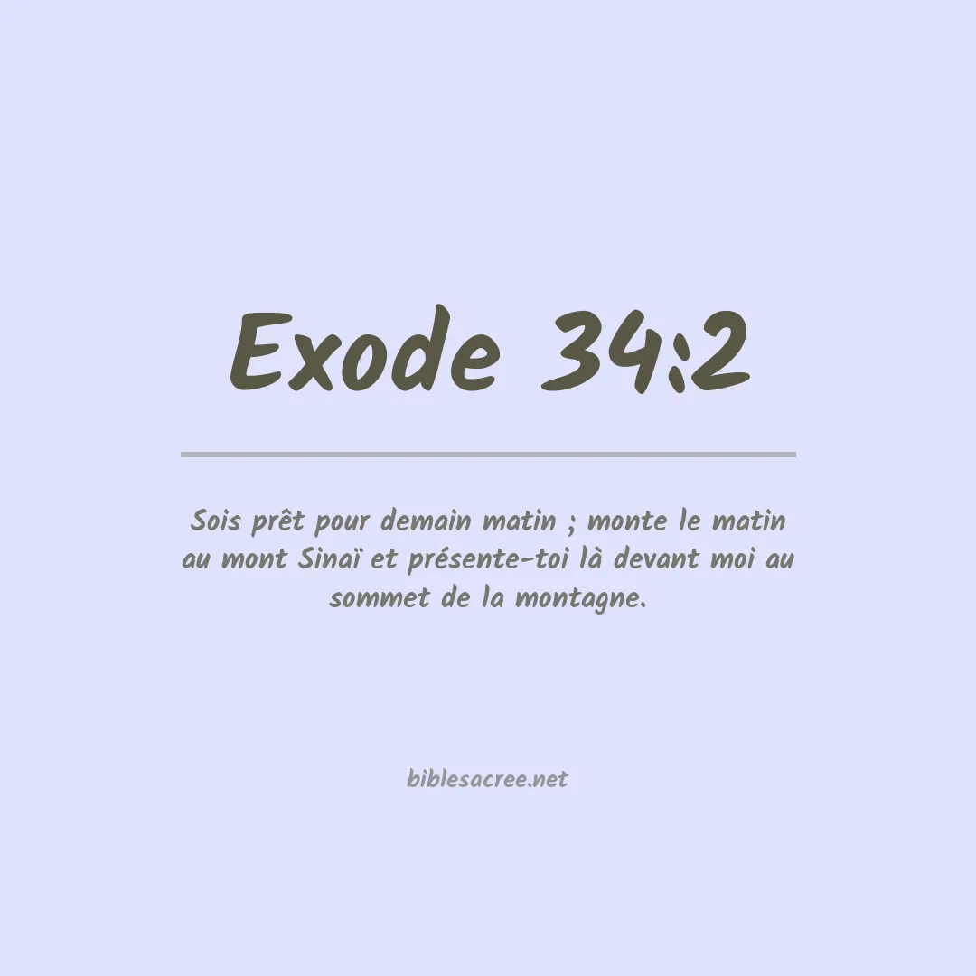 Exode - 34:2