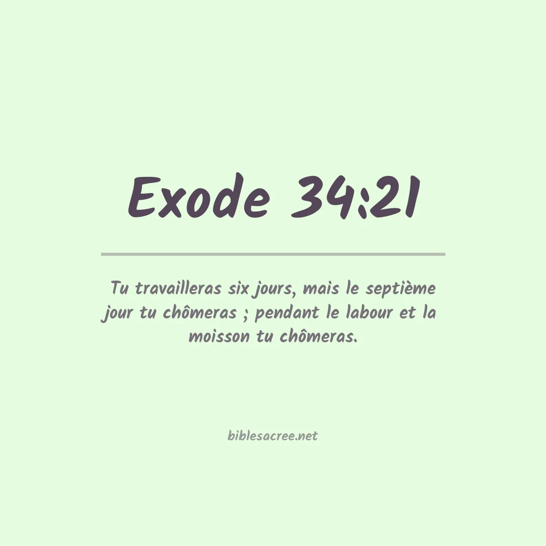 Exode - 34:21