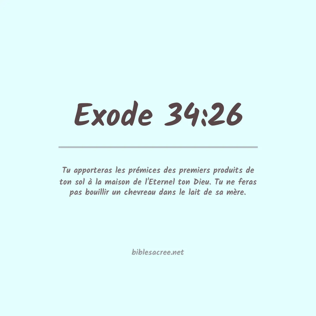 Exode - 34:26