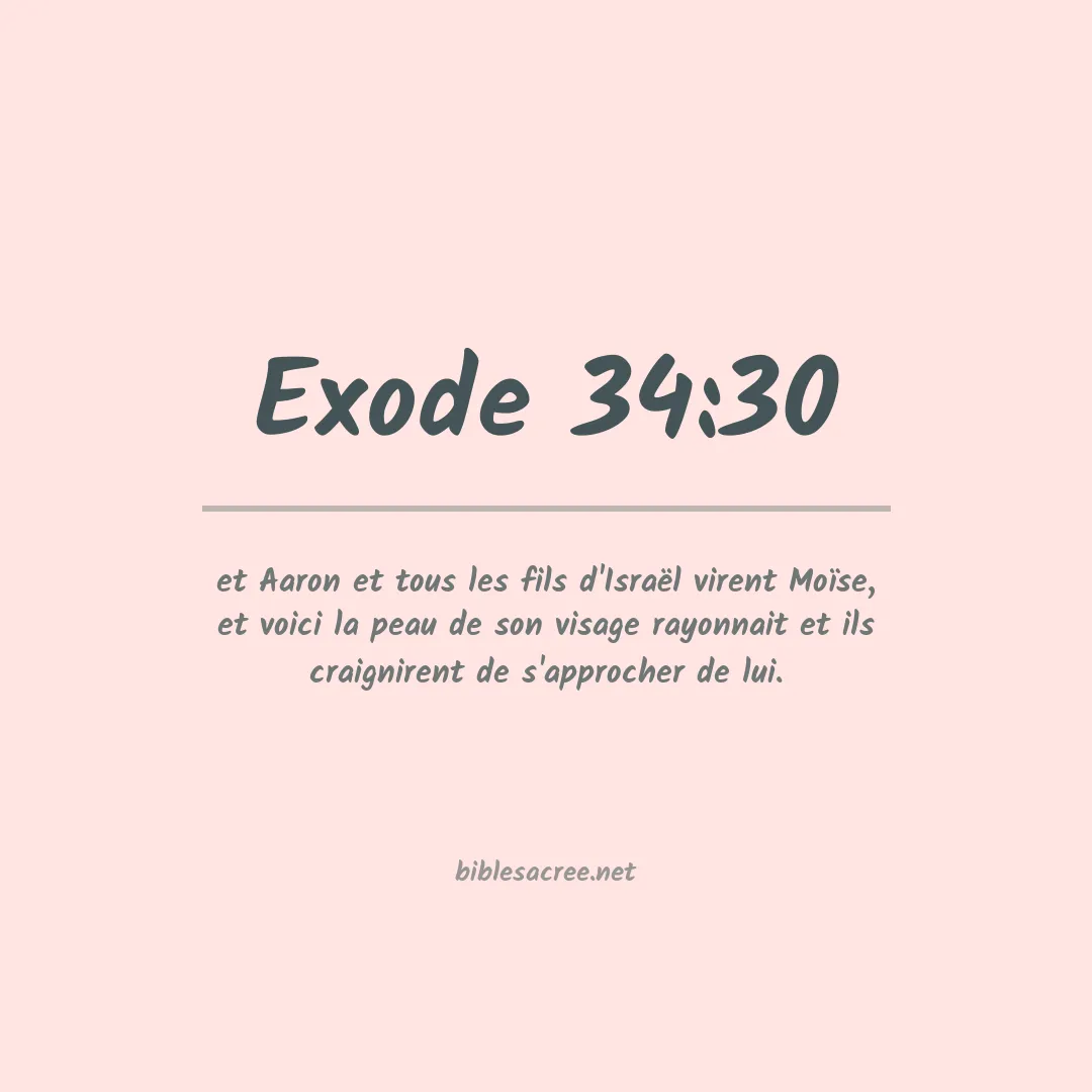 Exode - 34:30