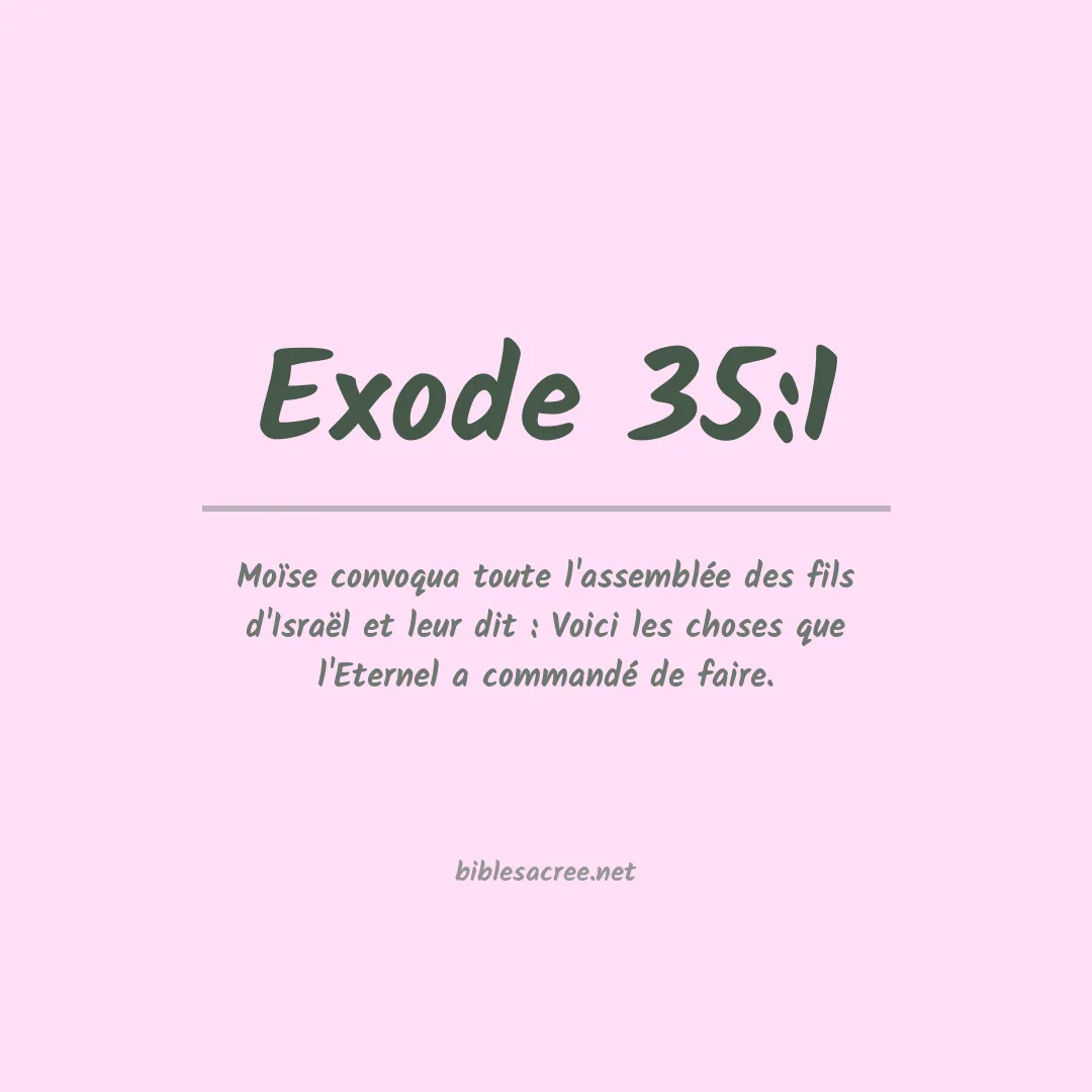 Exode - 35:1