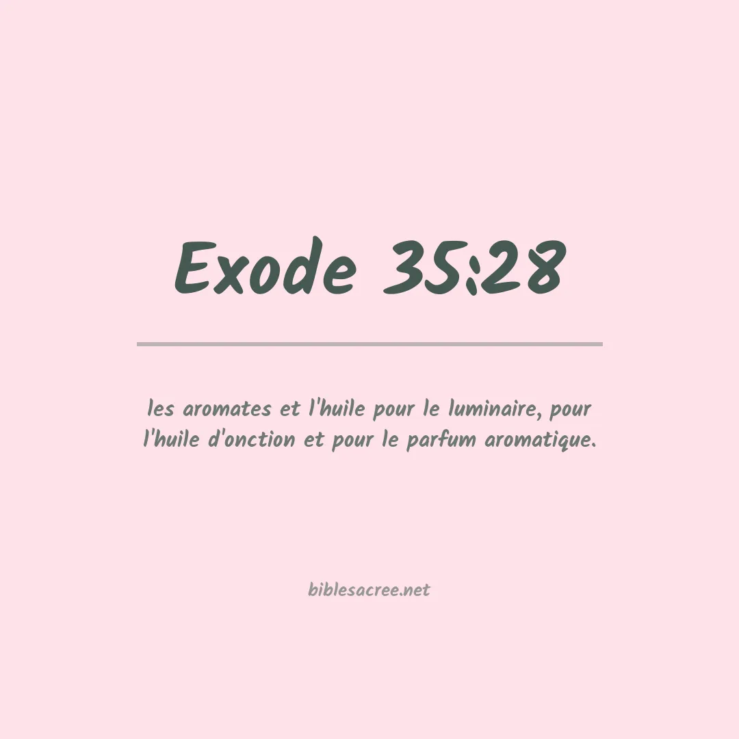 Exode - 35:28