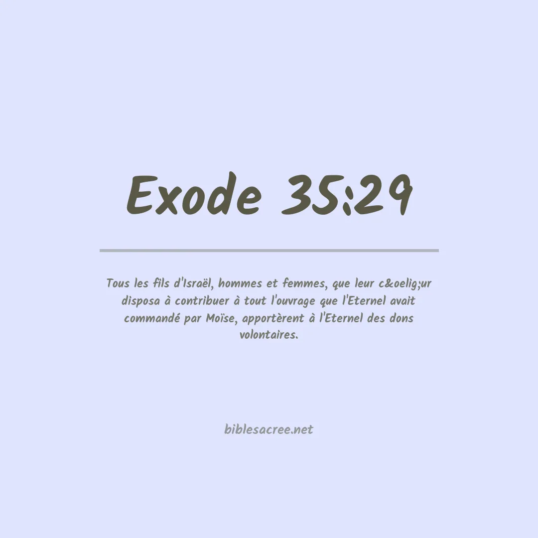 Exode - 35:29