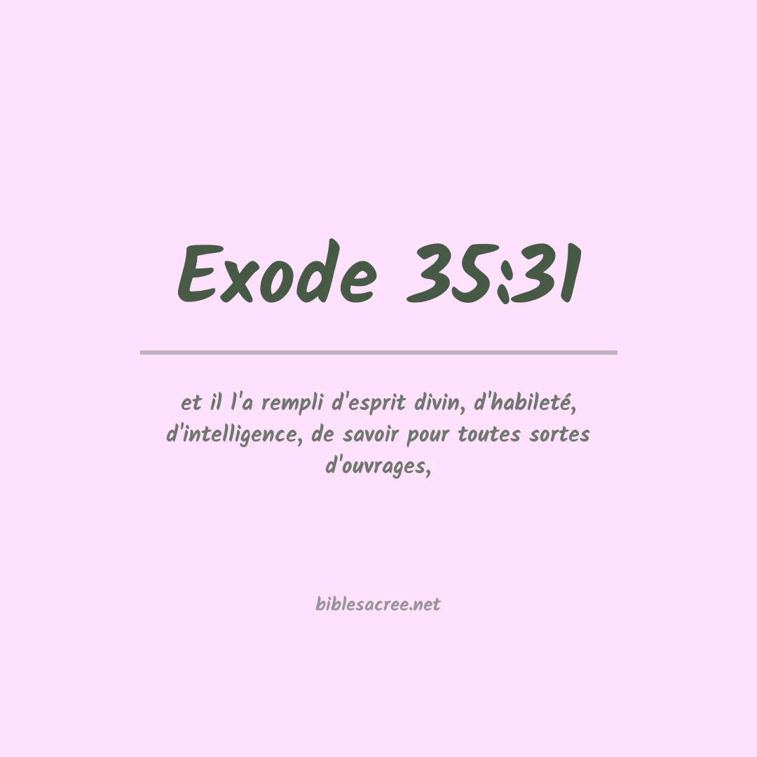 Exode - 35:31