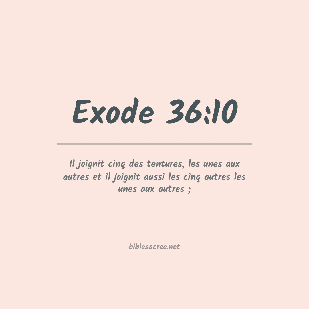 Exode - 36:10