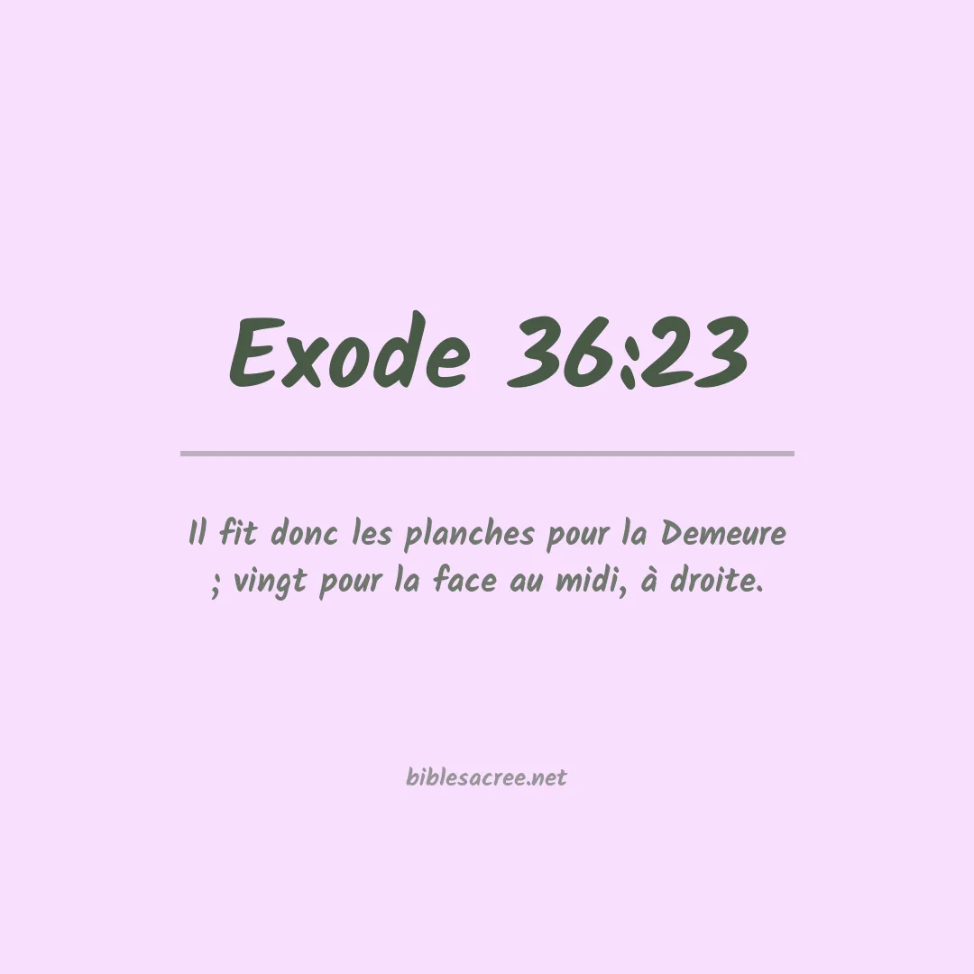 Exode - 36:23