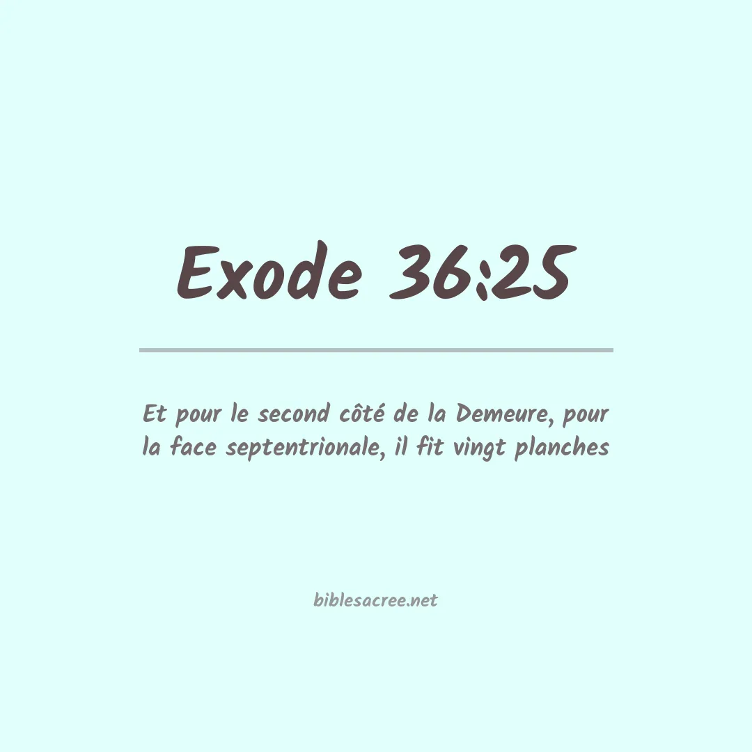 Exode - 36:25