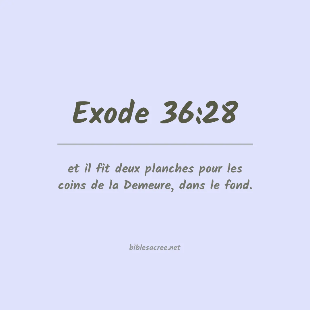 Exode - 36:28