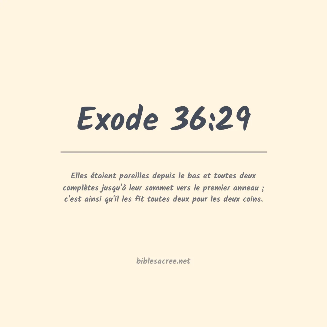Exode - 36:29