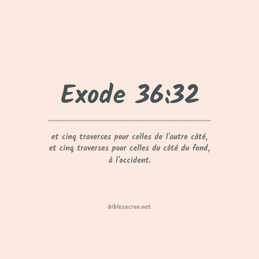 Exode - 36:32