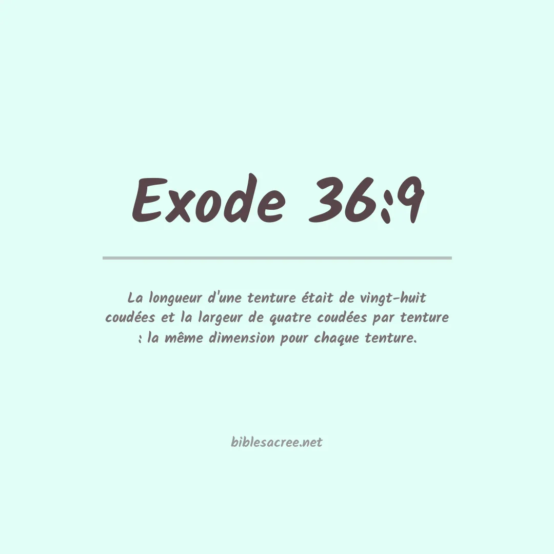 Exode - 36:9