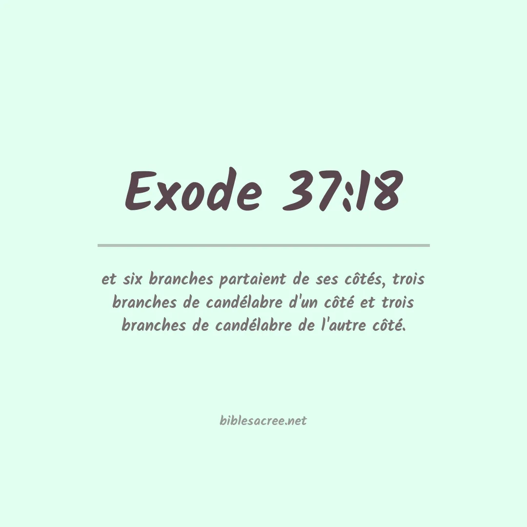 Exode - 37:18