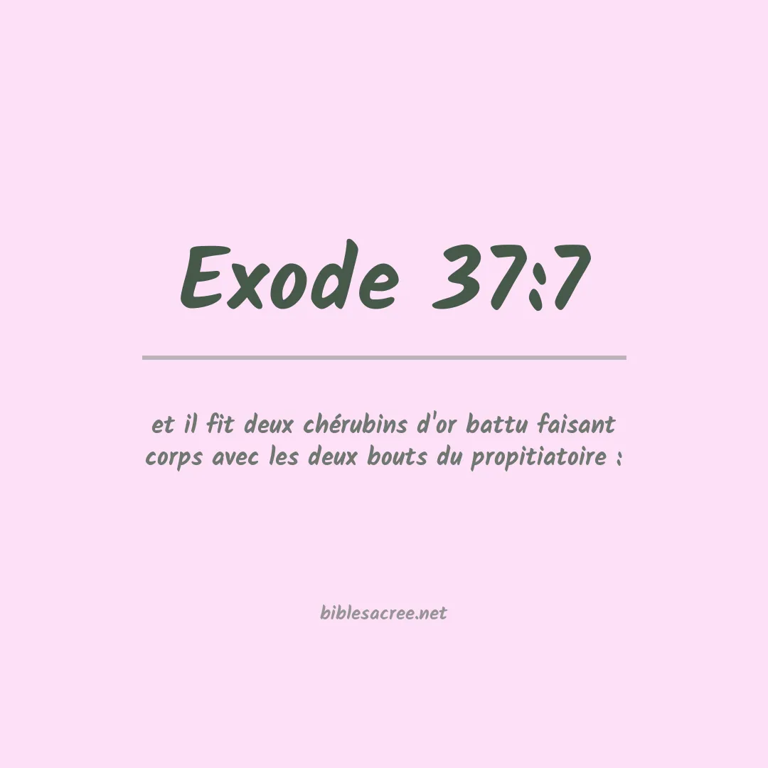 Exode - 37:7