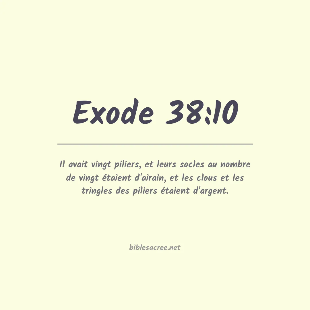 Exode - 38:10