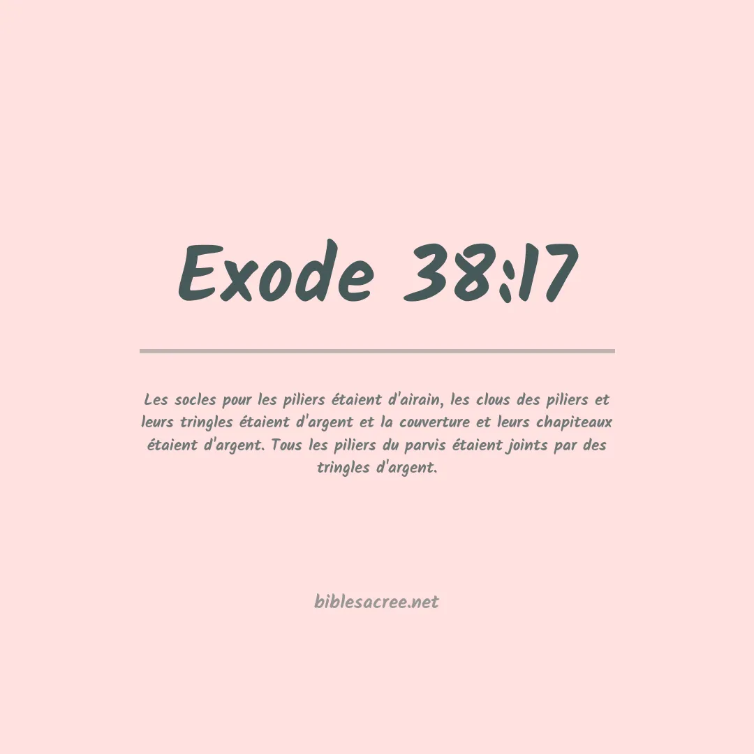 Exode - 38:17