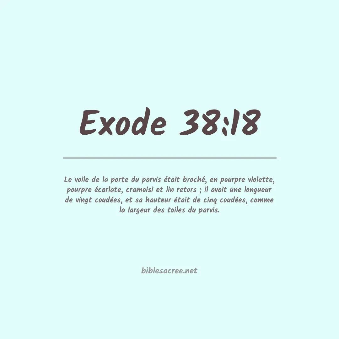 Exode - 38:18