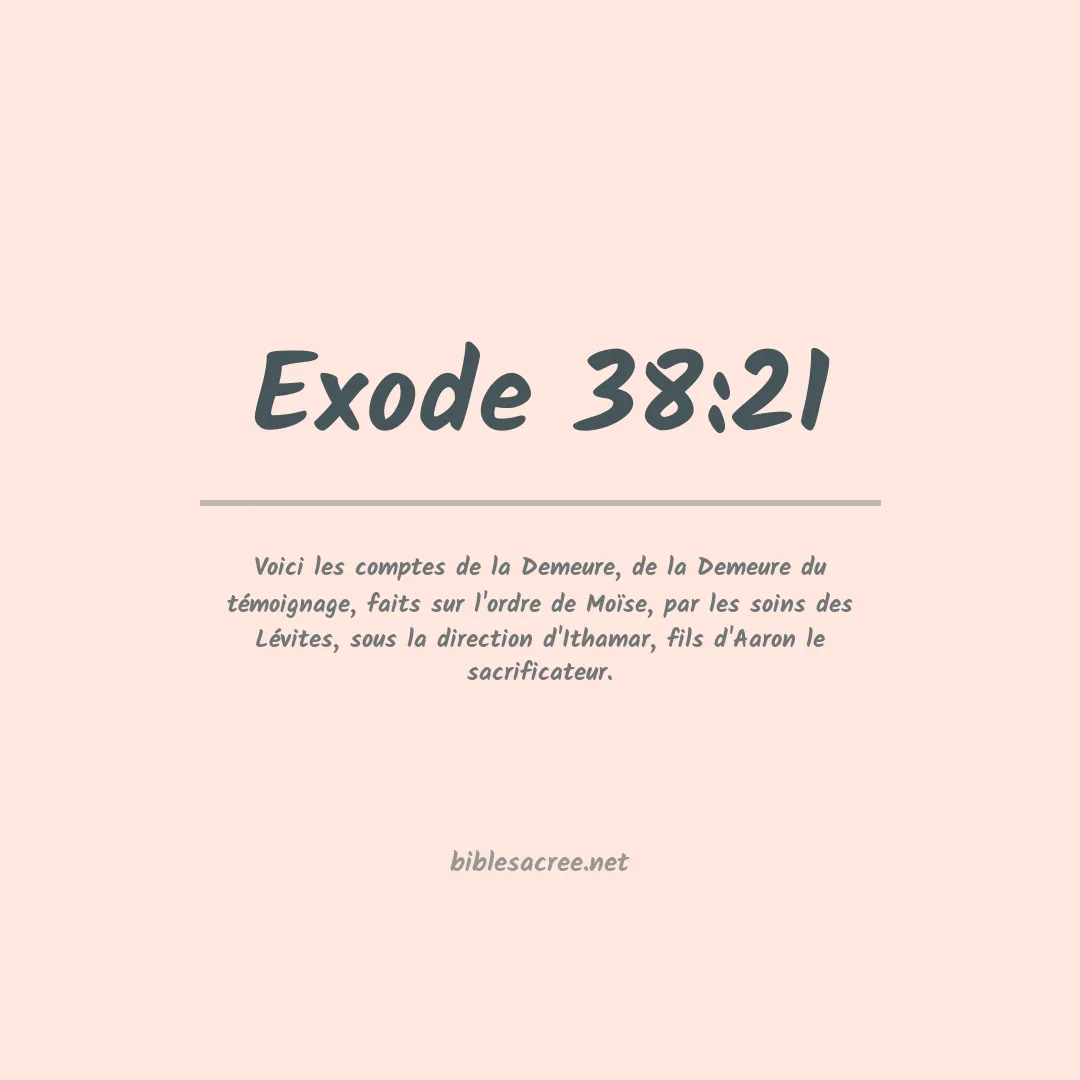 Exode - 38:21