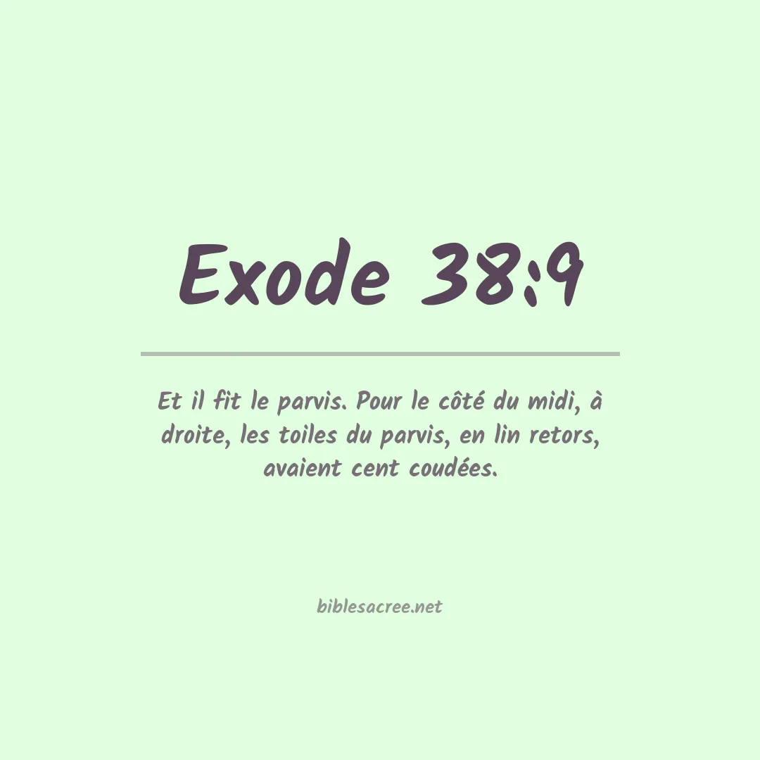 Exode - 38:9