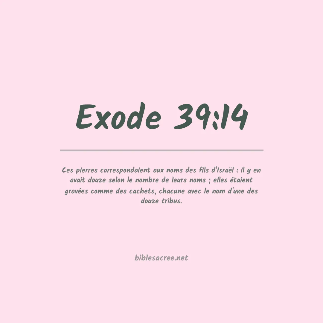Exode - 39:14