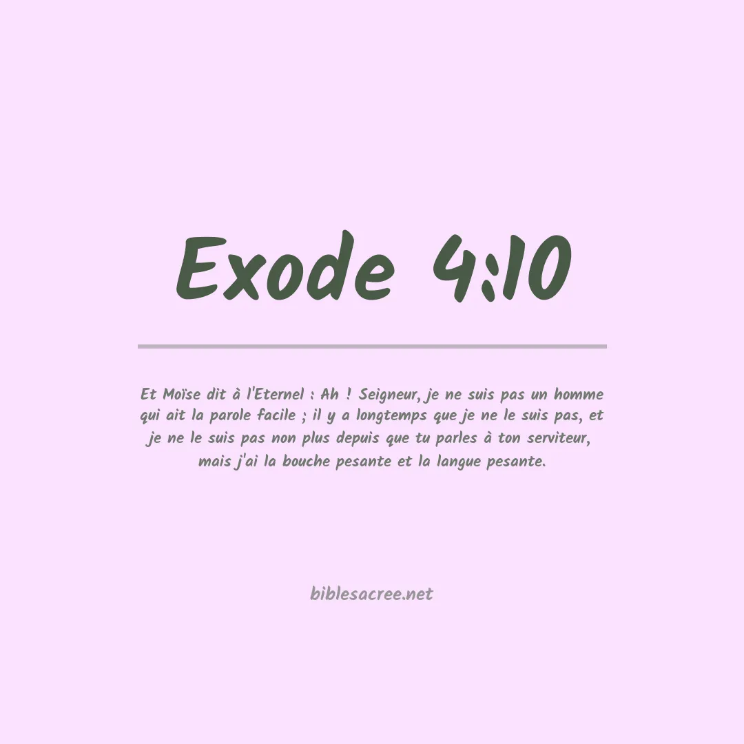 Exode - 4:10