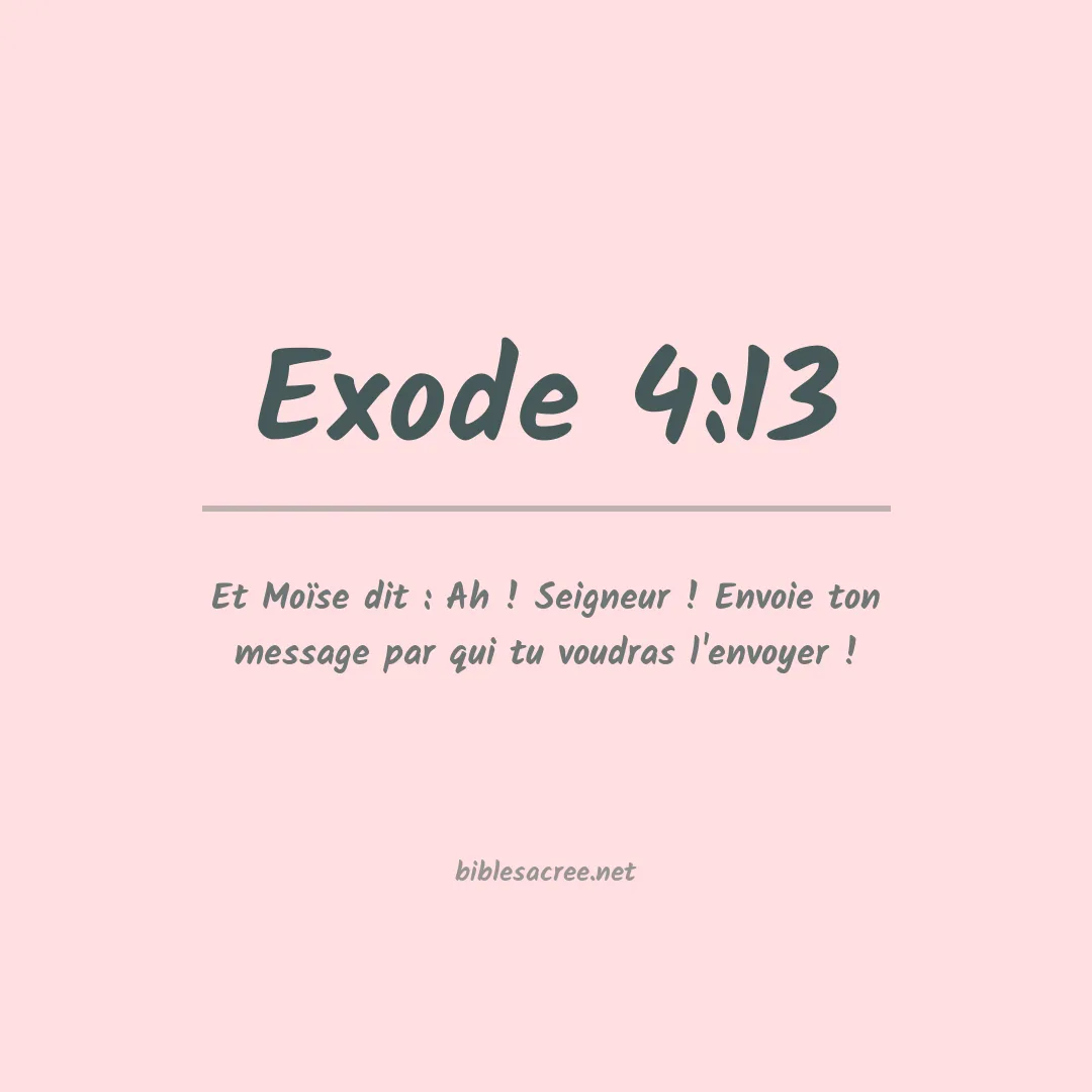 Exode - 4:13