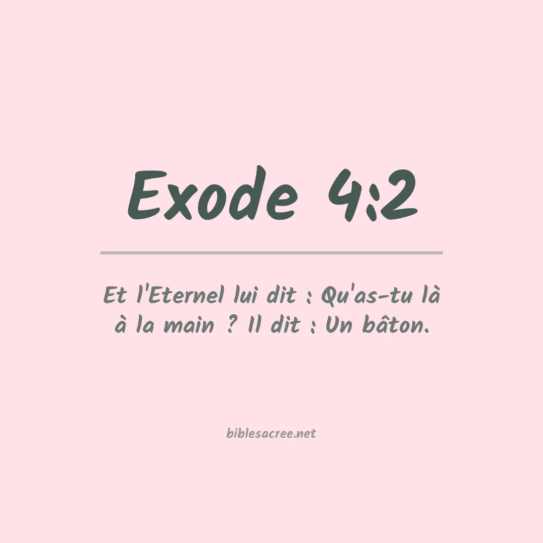 Exode - 4:2