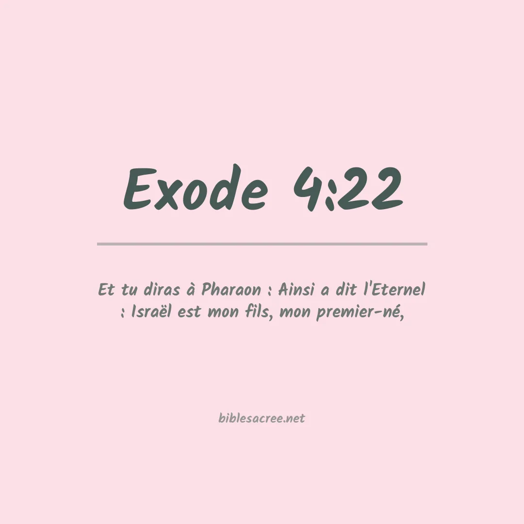 Exode - 4:22
