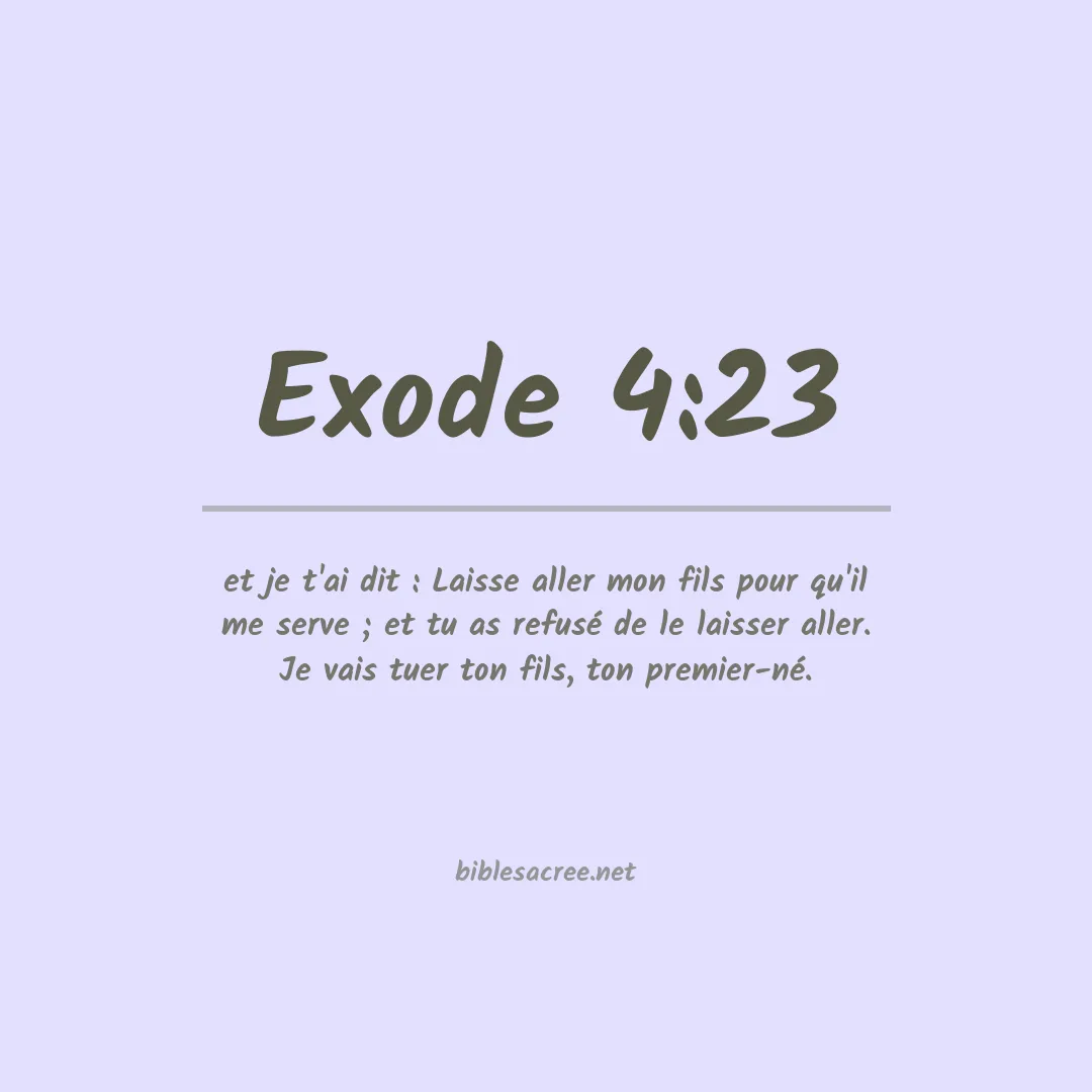 Exode - 4:23