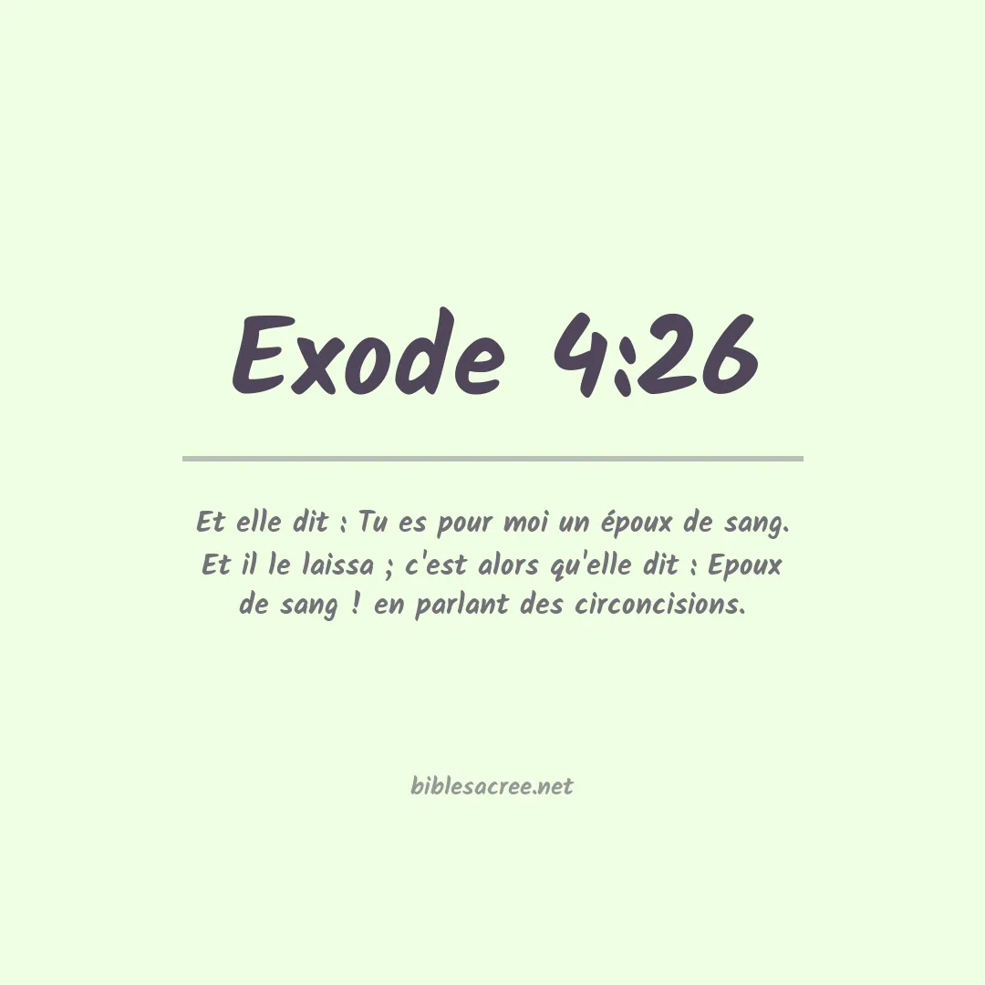 Exode - 4:26