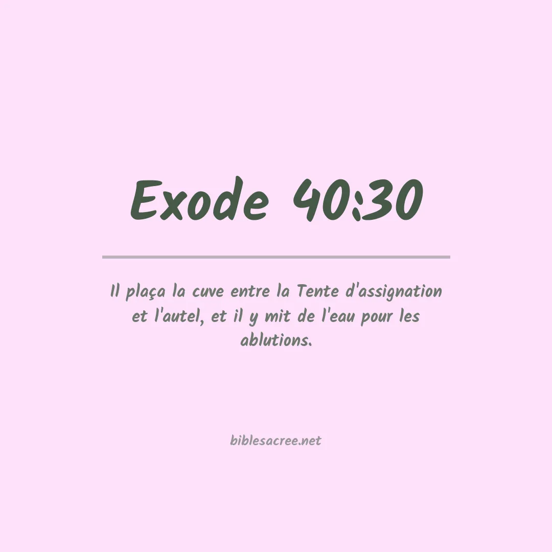 Exode - 40:30