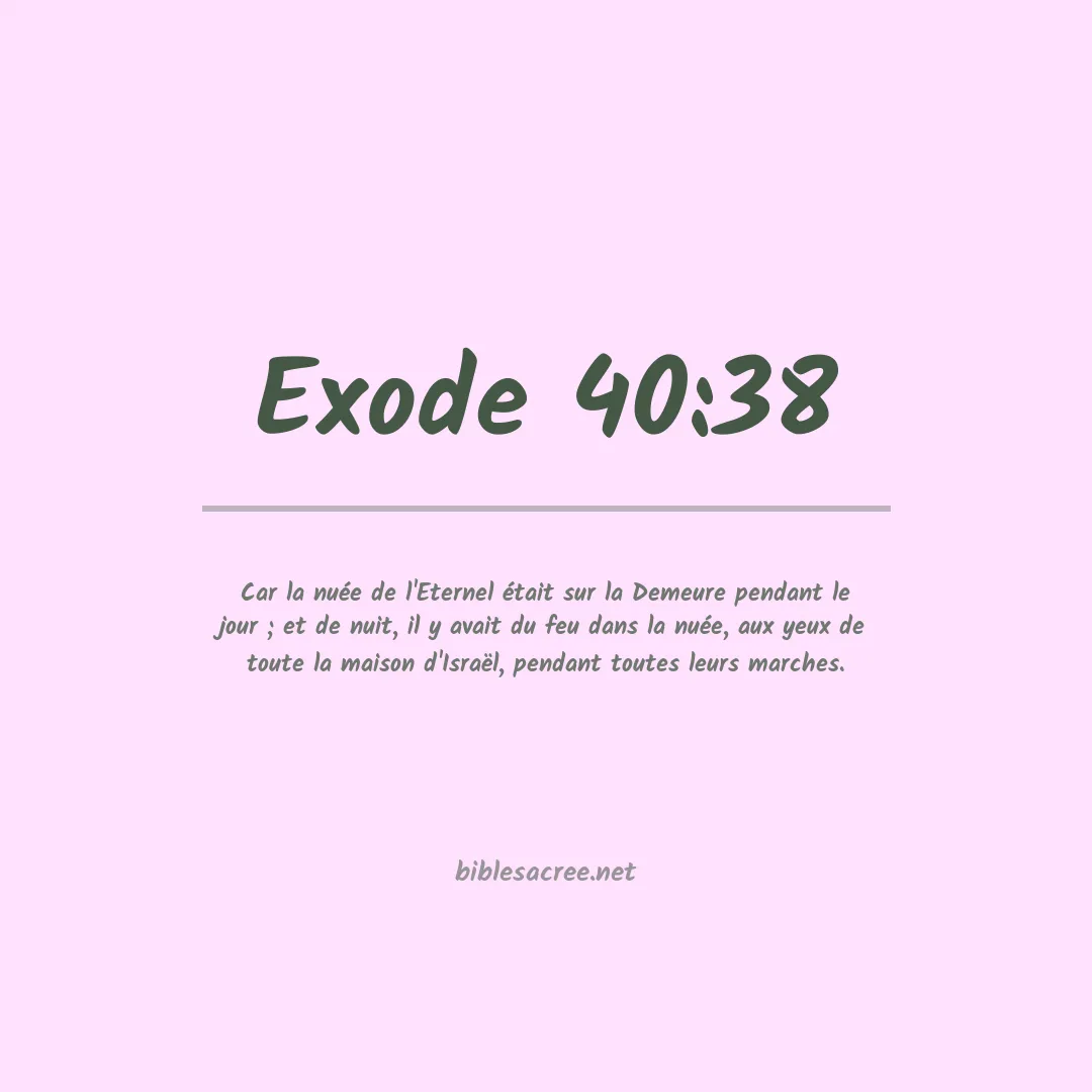 Exode - 40:38