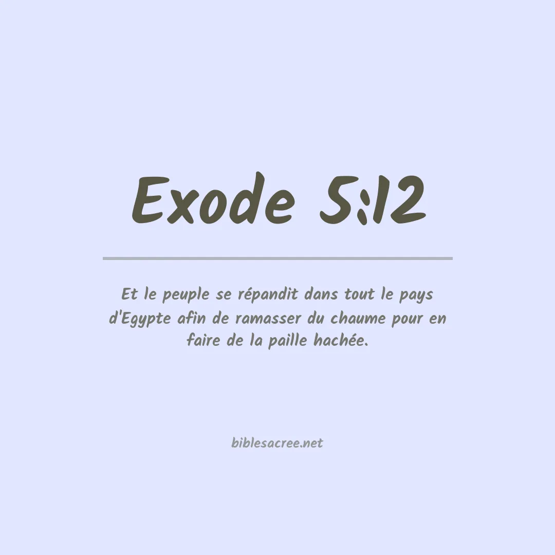 Exode - 5:12