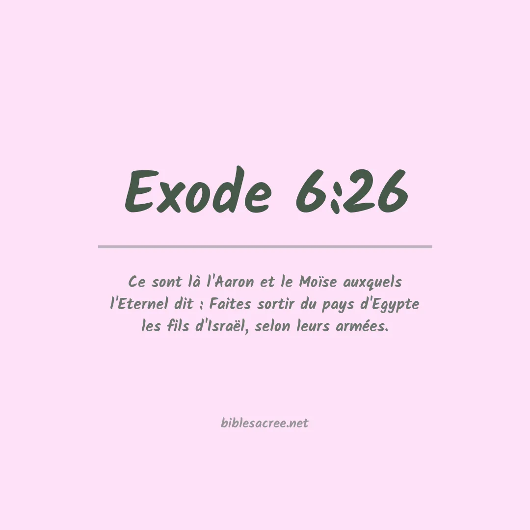 Exode - 6:26