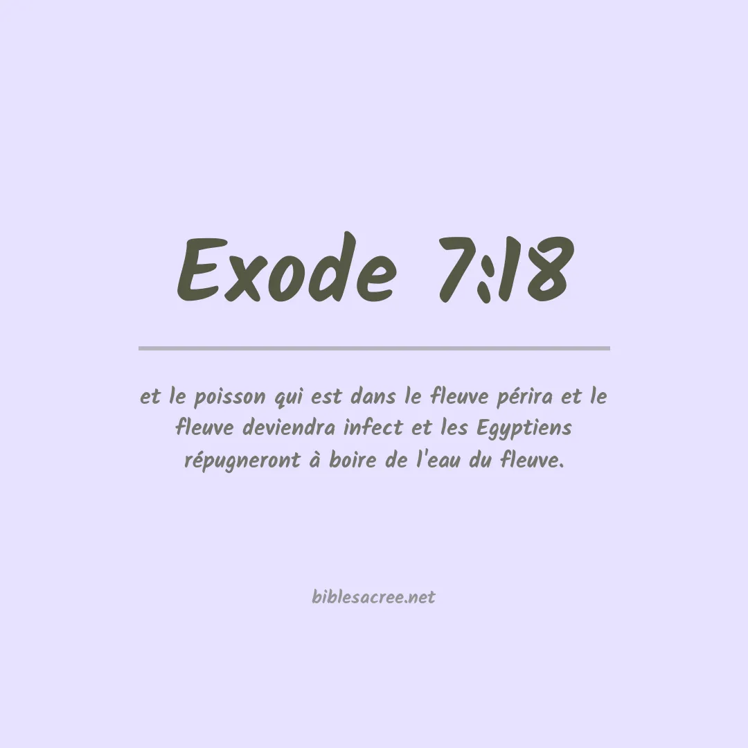 Exode - 7:18