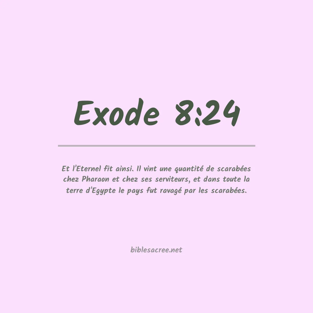 Exode - 8:24