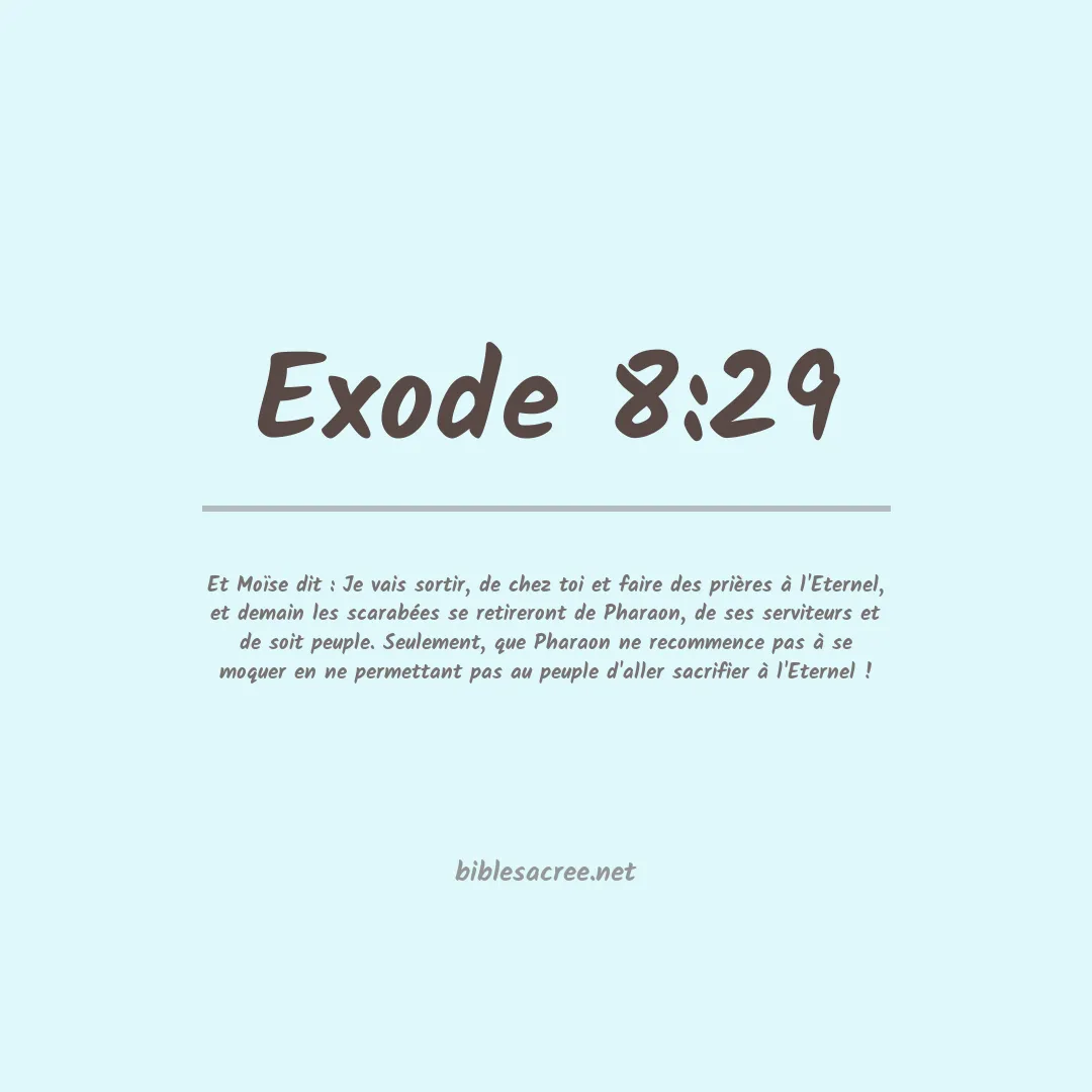Exode - 8:29