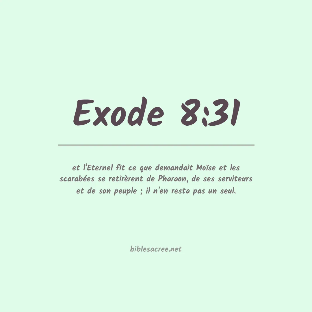 Exode - 8:31