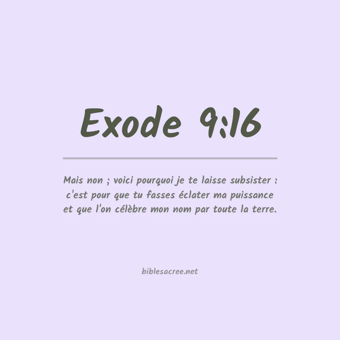 Exode - 9:16