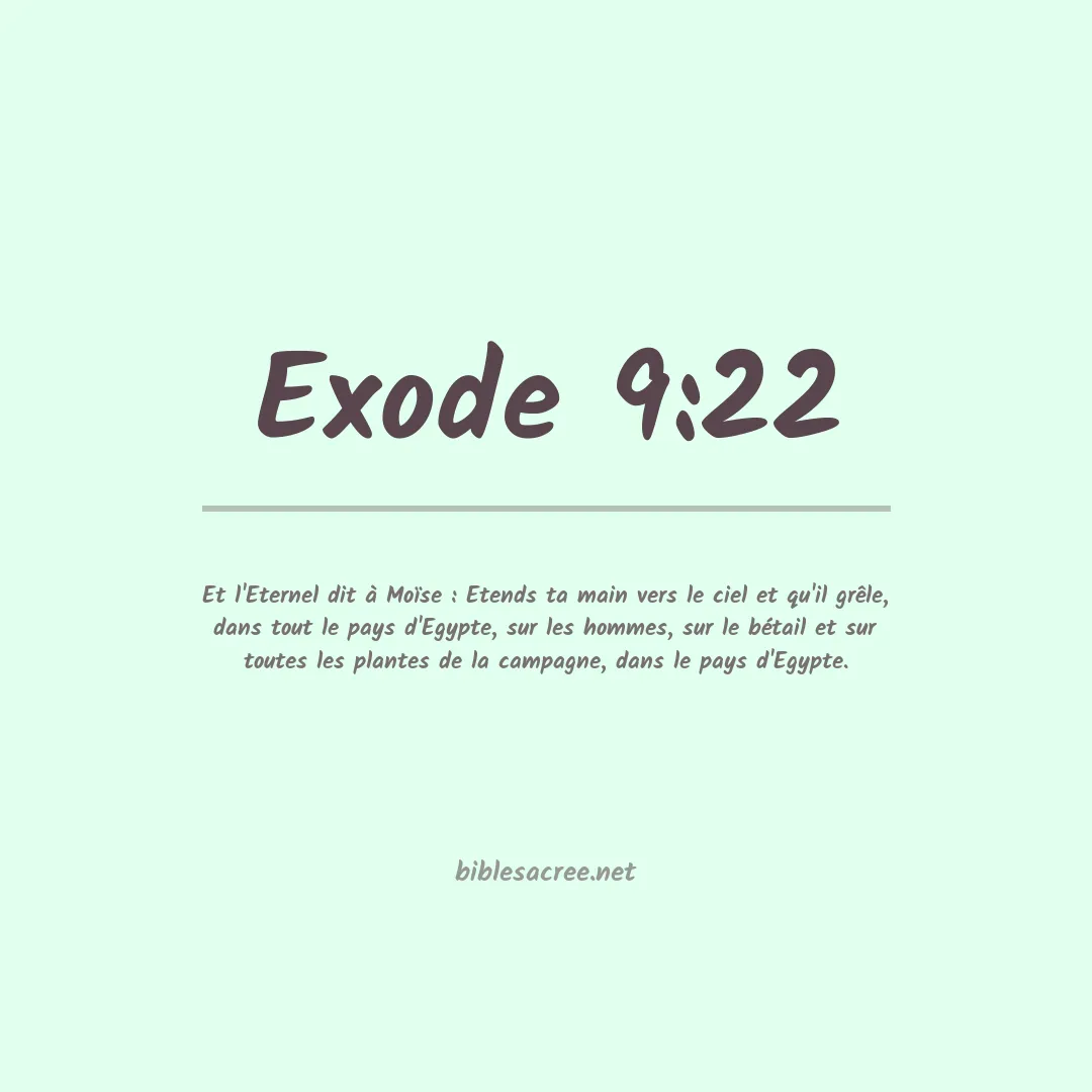 Exode - 9:22